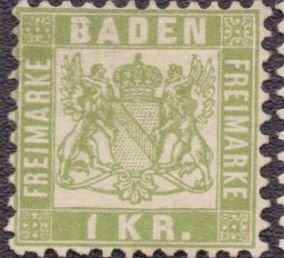 Baden - 26 1868 MNG