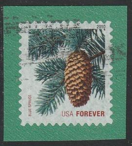 4485 - Blue Spruce used f-vf . on piece.