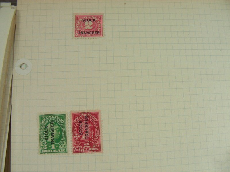 US, 100s of Stamps & a few Covers  mostly hinged on pages