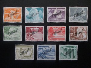 Switzerland #O37-47 Mint Never Hinged -WDWPhilatelic (1/26)