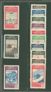 Spanish Morocco #280-291/E11 Unused Single (Complete Set)