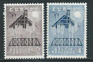 Belgium 512-3 1957 Europa set MH