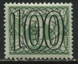 Netherlands 1940 3 cents green overprinted 1 guilder (100) mint o.g.