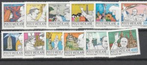 VATICAN CITY #737-48 MINT NEVER HINGED COMPLETE