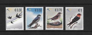 BIRDS - KOSOVO #157-60 MNH