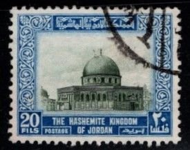 Jordan - #332 Dome of the Rock (Wmk 305) - Used