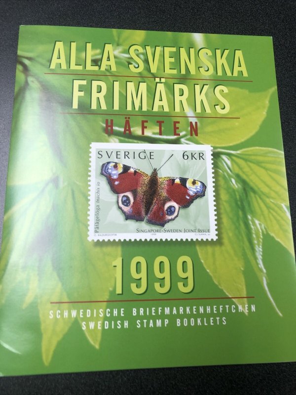 SWEDEN 1999 OFFICIAL BOOKLET YEAR SET Unused Mint Never Hinged.