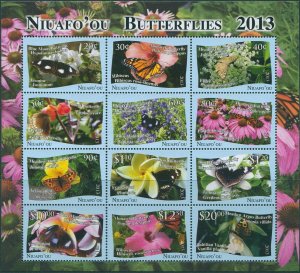 Niuafo'ou 2013 SG391 Butterflies and and Flowers MS MNH