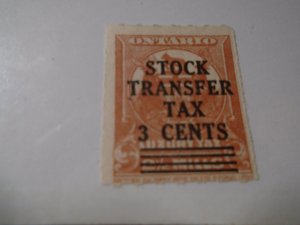 Canada Revenue Stamp  van Dam  #  OST16 used