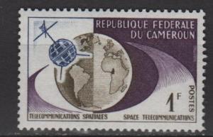 Cameroun 1963 -Scott 380 MNH -1 fr, Telsar & Globe