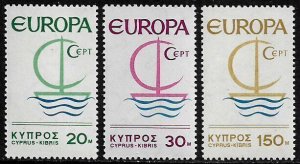 Cyprus #275-7 MNH Set - Europa - Symbolic Sailboats