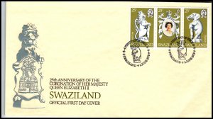 Swaziland 302a-302c U/A FDC