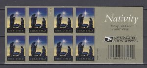 (G) USA #5144 Christmas Nativity  Full Booklet of 20 stamps  MNH