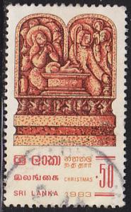 Sri Lanka 695 Christmas, Stone Carvings 1983