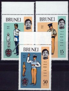 ZAYIX Brunei 165-167 MNH Royal Brunei Police Force 071423S40M