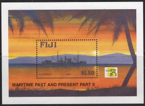 Thematic stamps FIJI 1999 MARITIME MS1048 mint