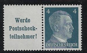 Germany Scott # 508, label A19, mint nh, se-tenant, Mi # W152