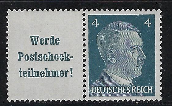 Germany Scott # 508, label A19, mint nh, se-tenant, Mi # W152