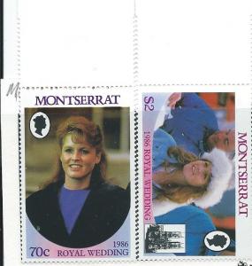 Montserrat #515-516B Royal Wedding (MNH) CV $1.70