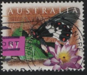 AUSTRALIA, 1532, USED, 1996-99, BIG GRESY BUTTERFLY