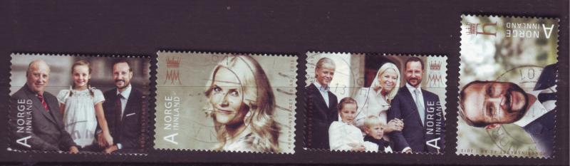 J18476 JLs stamps 2013 noway set used #1711-4 royality