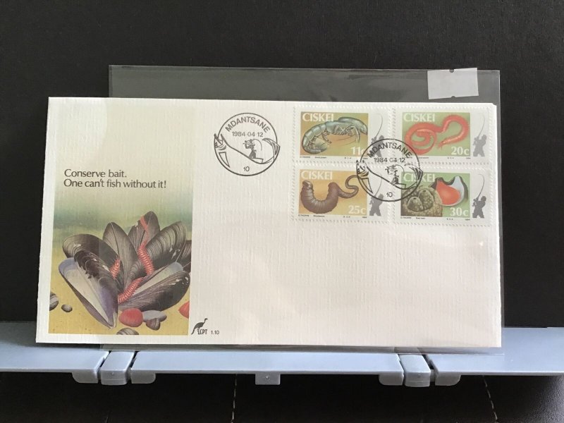Ciskei 1984 Conserve Bait, One can’t fish without it!   stamps cover R27974