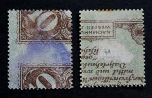 Latvia Scott # 68-69 MH & Used  1920 Latgale Relief Issue