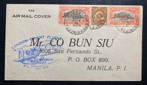 1928 Pto Princesa Philippines First Orient Flight Airmail Cover To Manila PI