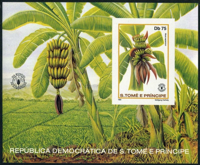 St Thomas & Prince 641-642 ac,643 imperf, MNH. Mi 744B-749B,Bl.79B. Fruits,1981.