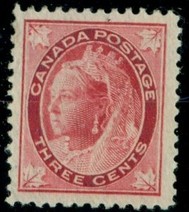 CANADA #69, 3¢ carmine, og, XLH, VF, Scott $90.00