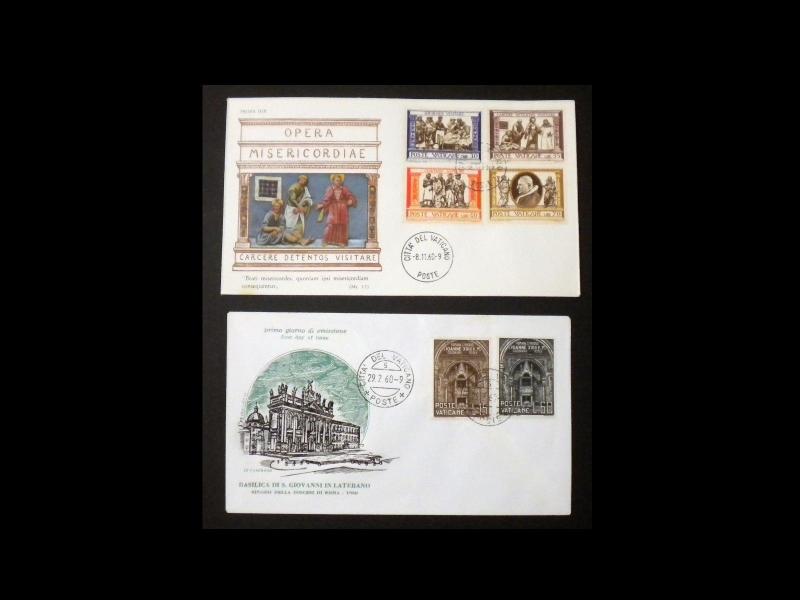 VATICAN CITY 6 FDC LOT YEAR 1960. LOT 1