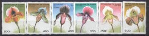 Guinea 1375-80 MNH MNH Flowers(Orchids) SCV5.80