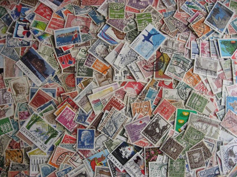 Denmark nice group of 580 mostly different stamps old to modern!