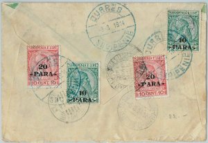 41850 - ALBANIA Albania - POSTAL HISTORY - COVER from DURAZZO to ITALY 1914-