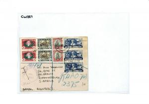 SOUTH AFRICA FORCES APO REGISTERED Cover CENSOR 1942 WW2 {samwells} CW227