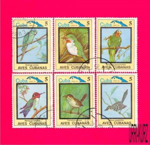 CUBA 1983 Nature Fauna Birds Parrot 6v CTO