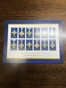 SCOTT # 5065-68-HONORING EXTRAORDINARY HEROISM-THE SERVICE CROSS MEDALS-2016 MNH