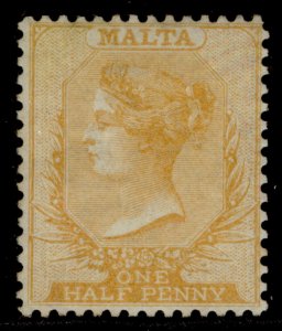 MALTA QV SG12, ½ bright orange-yellow, M MINT. Cat £275.