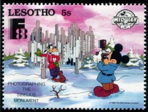 640-645 Lesotho Disney - FINLANDIA 88, MNH set of 6