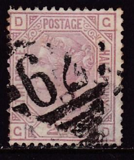 Great Britain 1876 QV 2d 1/2d claret Scott Nr.67 Plate-12  3 Margins FINE