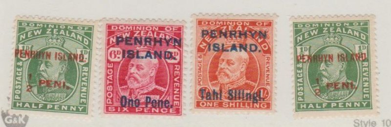 Penrhyn Island Scott #13-16 Stamp - Mint Set