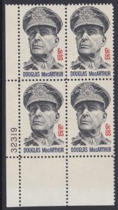 1424 Douglas MacArthur Plate Block MNH