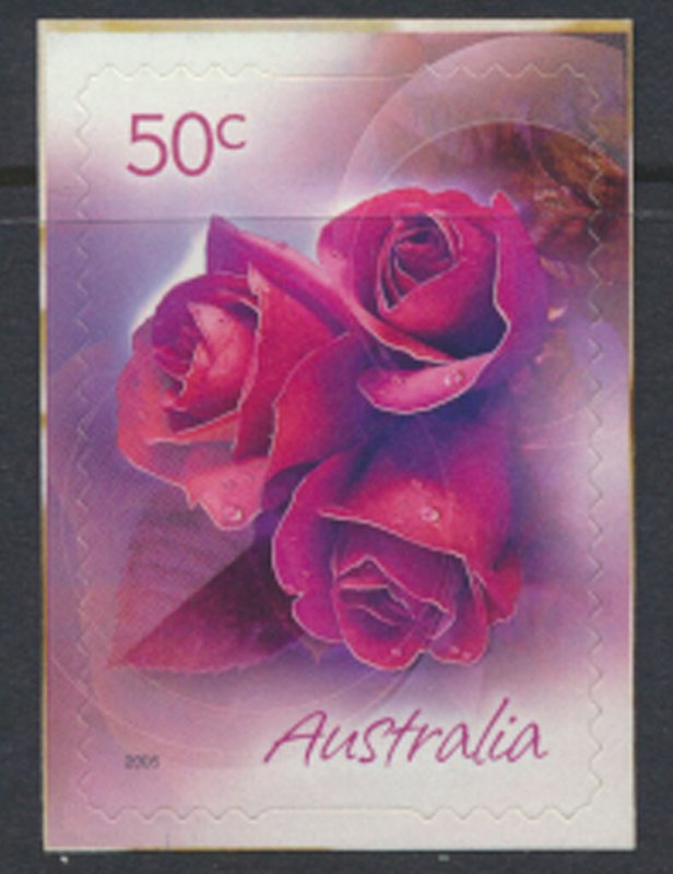 Australia  SC# 2359  MNH S/A on backing Red Roses - see detail & scan