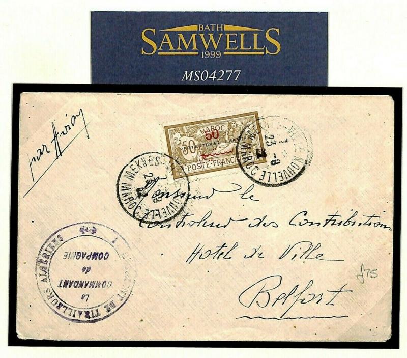 France Colonies MOROCCO Rabat Cover 1922 {samwells-covers} MS4277