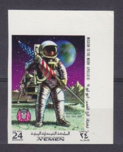 1969 Yemen Kingdom 798b Aldrin put up the american flag on the moon.11,00 €