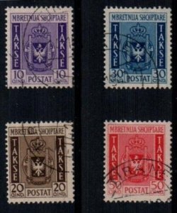 Albania Scott J41-4 Used (J43-4 small thins)