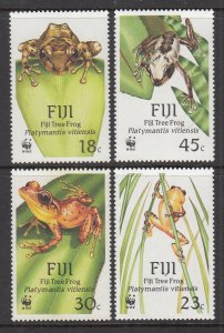 Fiji 591-594 Frogs MNH VF