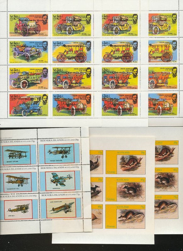 Scotland Eritrea Nagaland Scouts Wildlife Sheets MNH x90(Ad 241