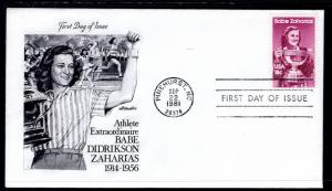 US 1932 Babe Zaharias Artmaster U/A FDC