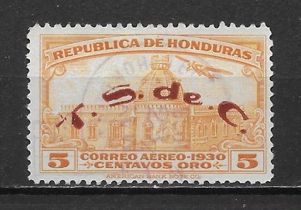 Honduras C51 1931 5c TS de C single Used